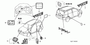 EMBLEMS/CAUTION LABELS