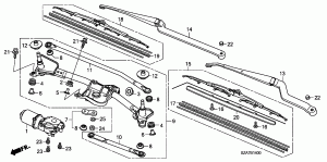 FRONT WINDSHIELD WIPER