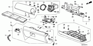 INSTRUMENT PANEL GARNISH( PASSENGER SIDE)