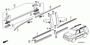 MOLDING/ROOF RAIL