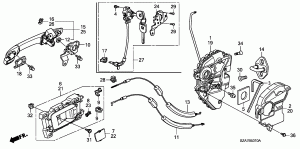 FRONT DOOR LOCKS/OUTER HA NDLE