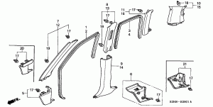 PILLAR GARNISH (5 DOOR)