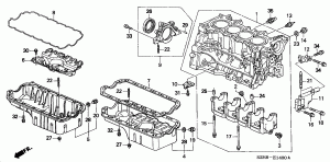 Oil pan, crankcase