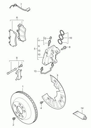 Frână disc 2