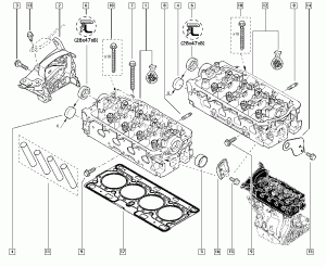 Cylinder head - Valve rocker cover
