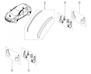 Deflectoare, aparatoare, ornamente