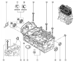 Cylinder head - Valve rocker cover