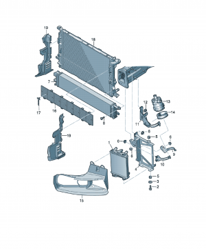 Radiator suplimentar lichid răcire