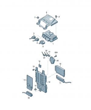 Unitate de control amortizare reglată electronic