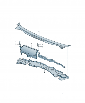 Air intake trim plate