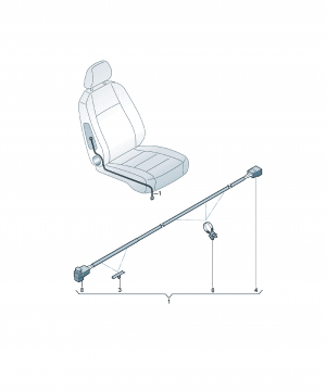 Snop cabluri adaptor pentru airbag lateral