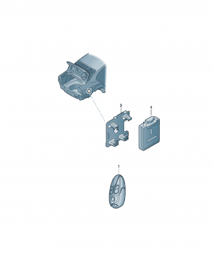 Electrical parts for auxiliary heater with remote control