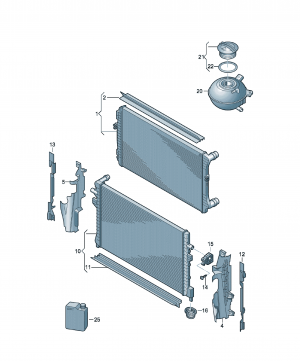Cooler for coolant 9