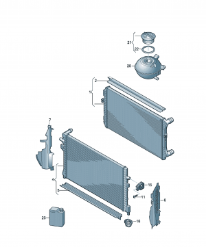 Cooler for coolant 1