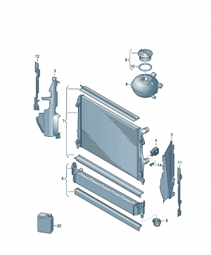 Cooler for coolant 8