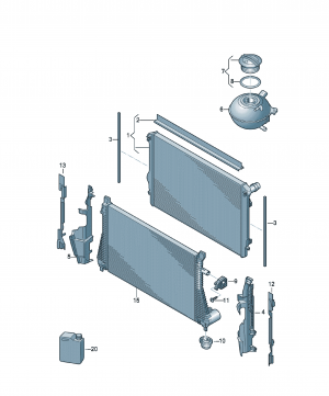 Cooler for coolant 3
