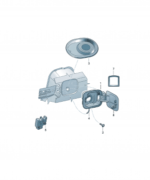 Fuel tank cap, components