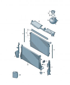 Cooler for coolant 5