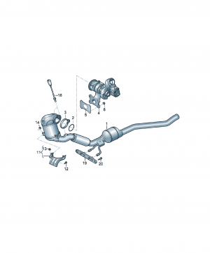 Exhaust pipe with catalyst 5