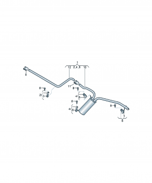 Intermediate pipe