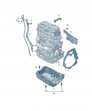 Add-on part for base engine