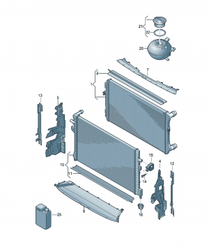 Cooler for coolant 7