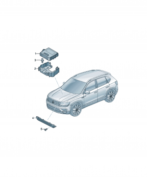 Control unit for cornering light and headlight range ctrl