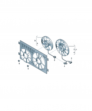Ventilator radiator motor