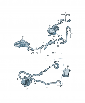 Cooling system for gear oil