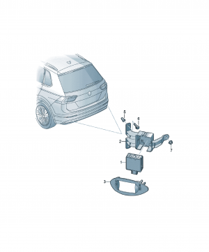 Control unit for blind spot detection