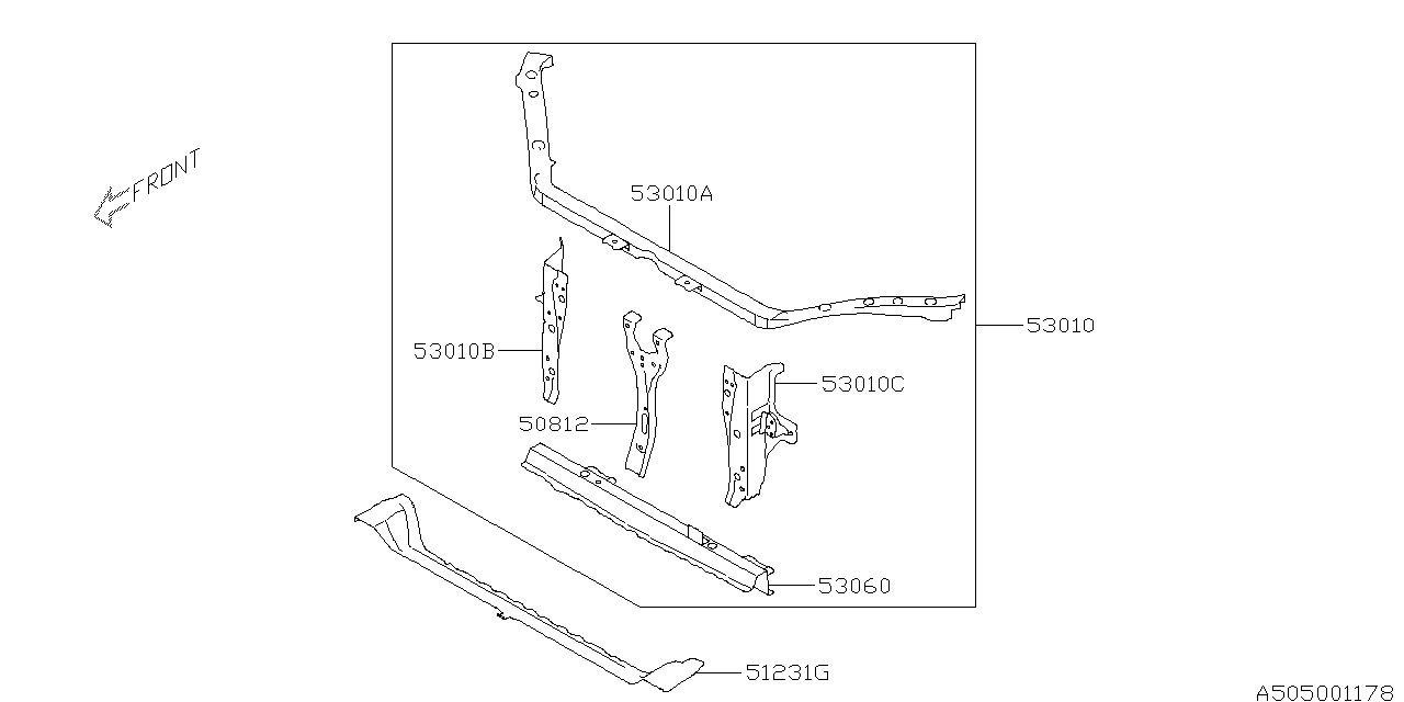 Panou complet-radiator lateral, stânga
