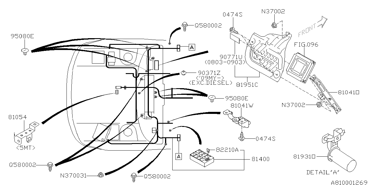 Suport conector OBD2