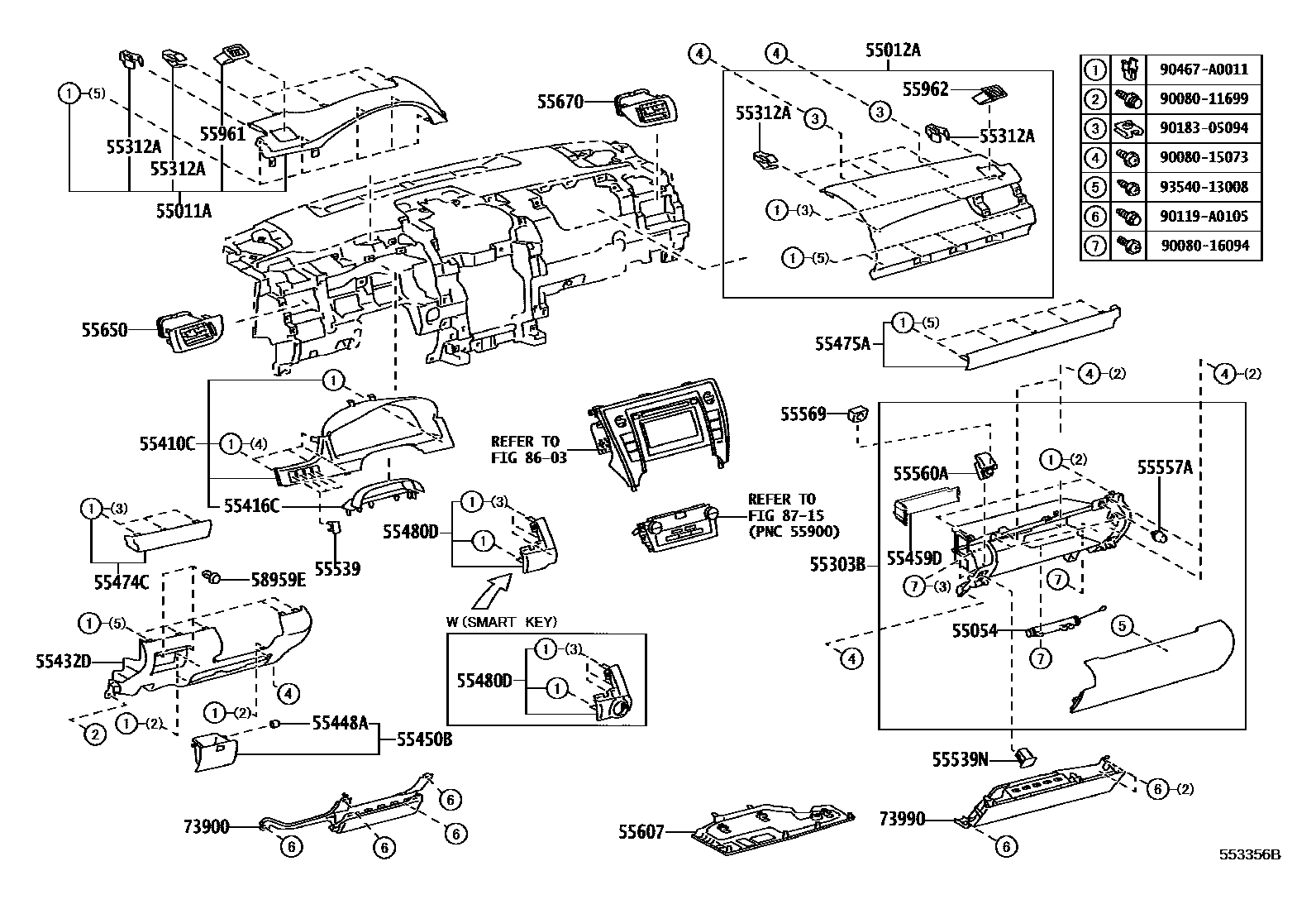 COVER SUB-ASSY, INSTRUMENT PANEL UNDER, NO.2