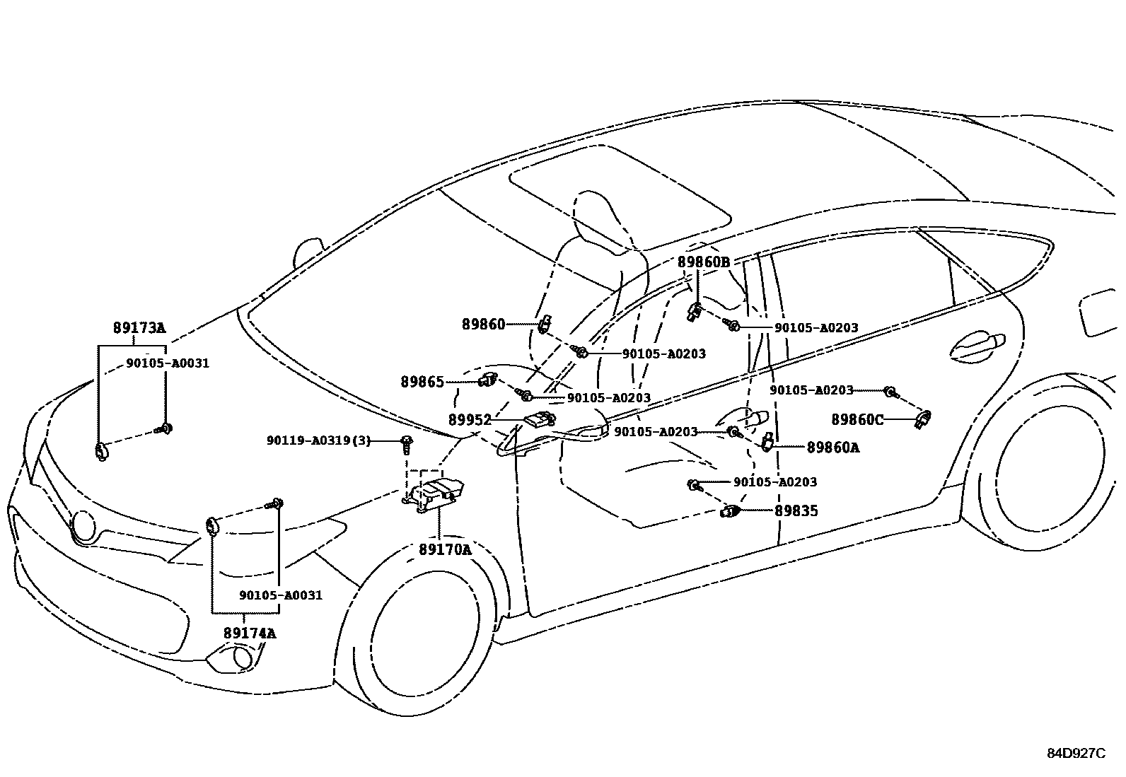 front left air bag sensor