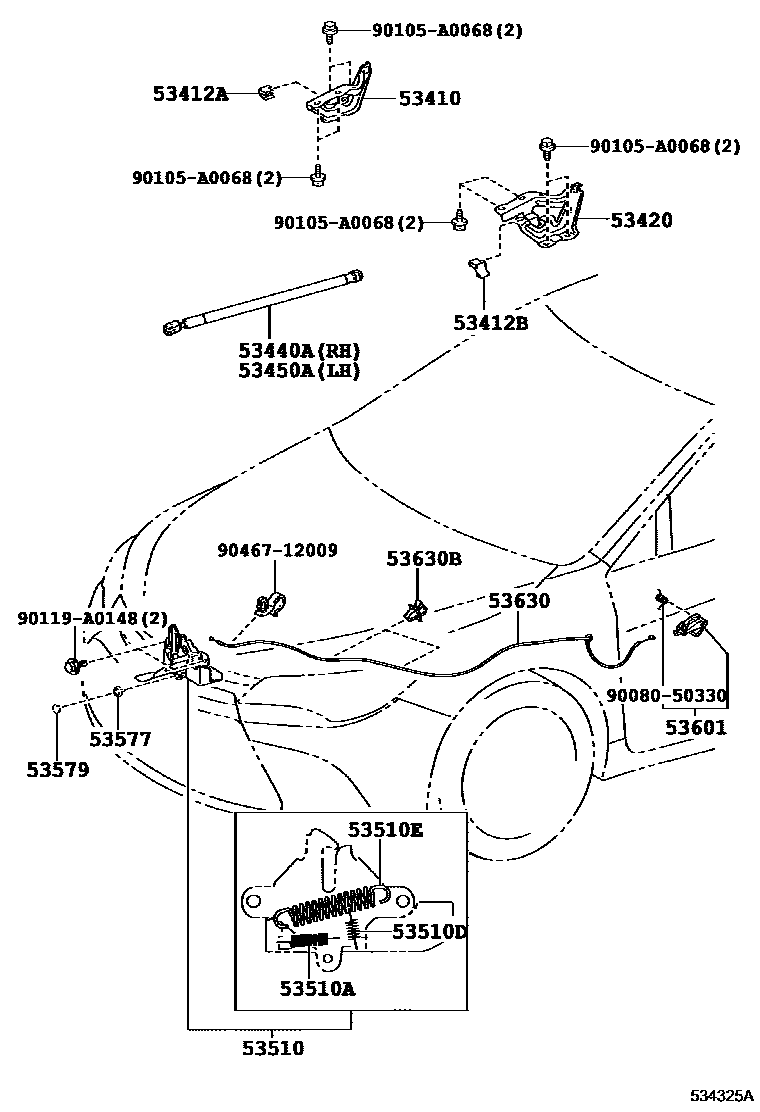 مفصلة كبوت يمين