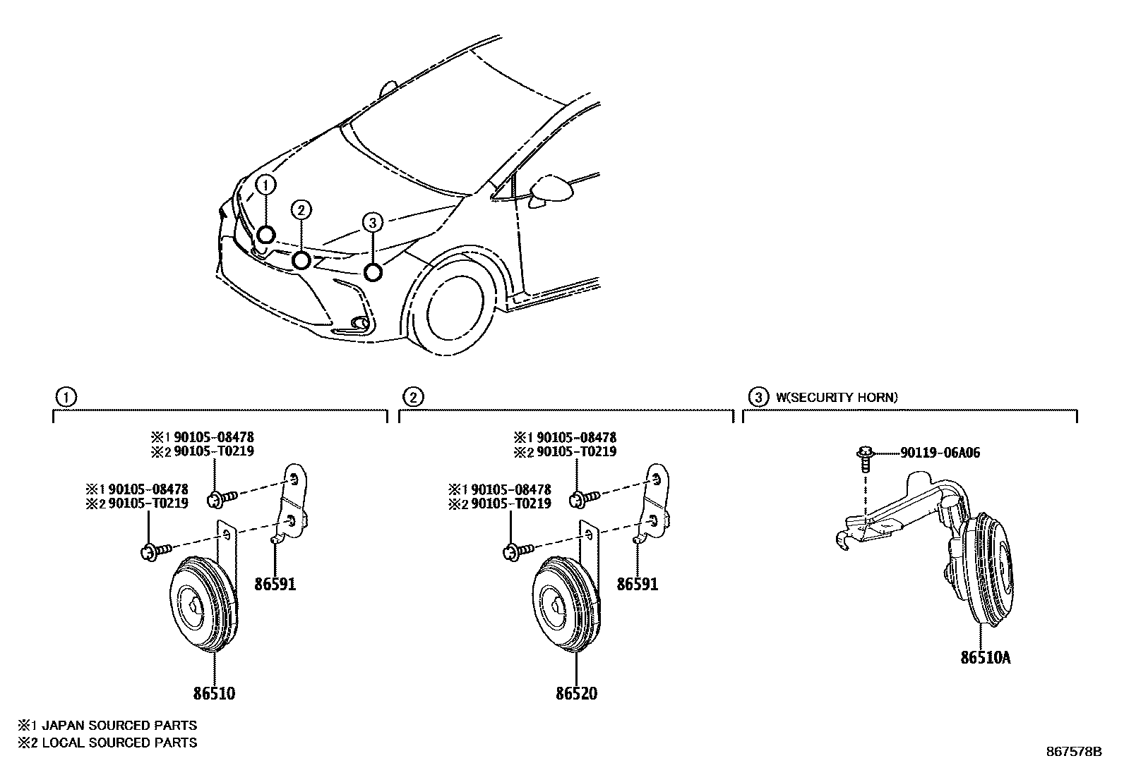 horn low pitched