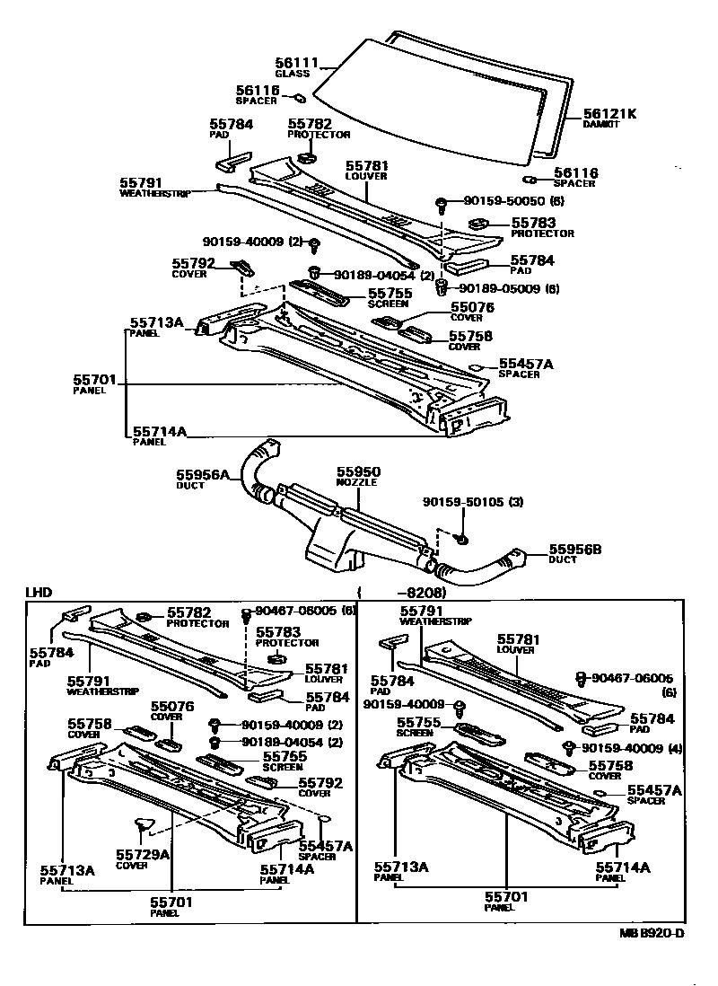 LOUVER, COWL VENTILATOR