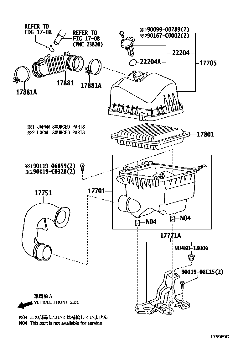 AIR CLEANER FILTER ELEMENT SUB-ASSY