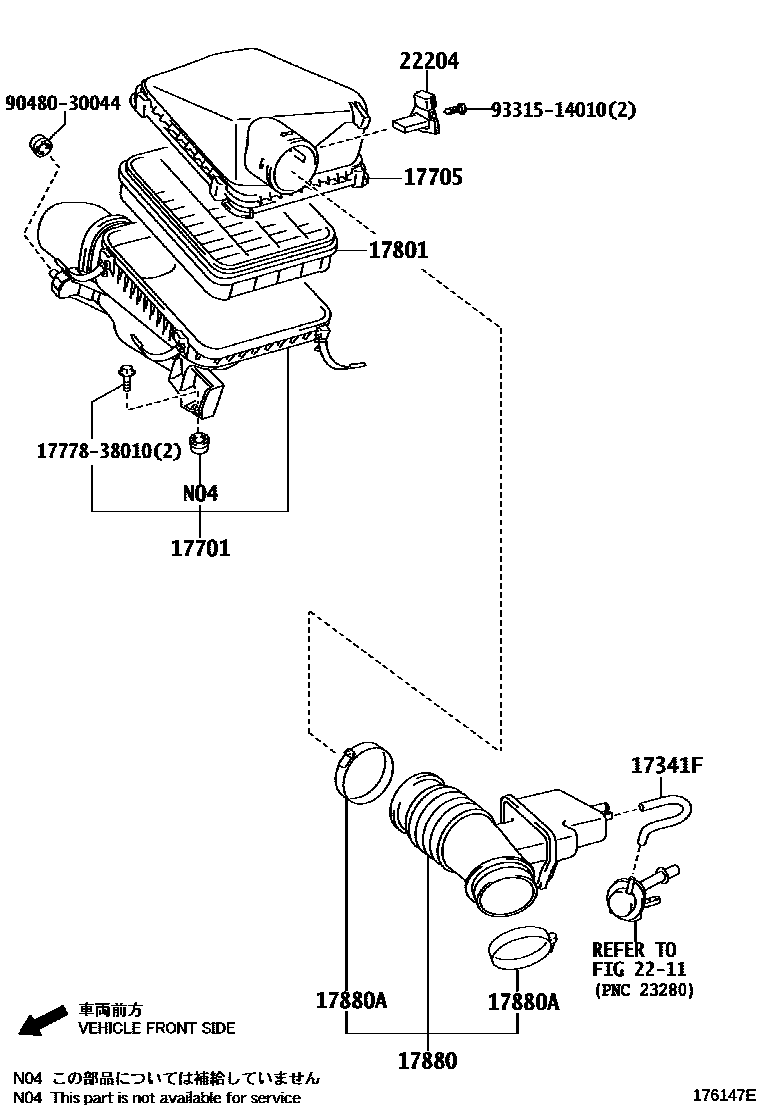 AIR CLEANER FILTER ELEMENT SUB-ASSY