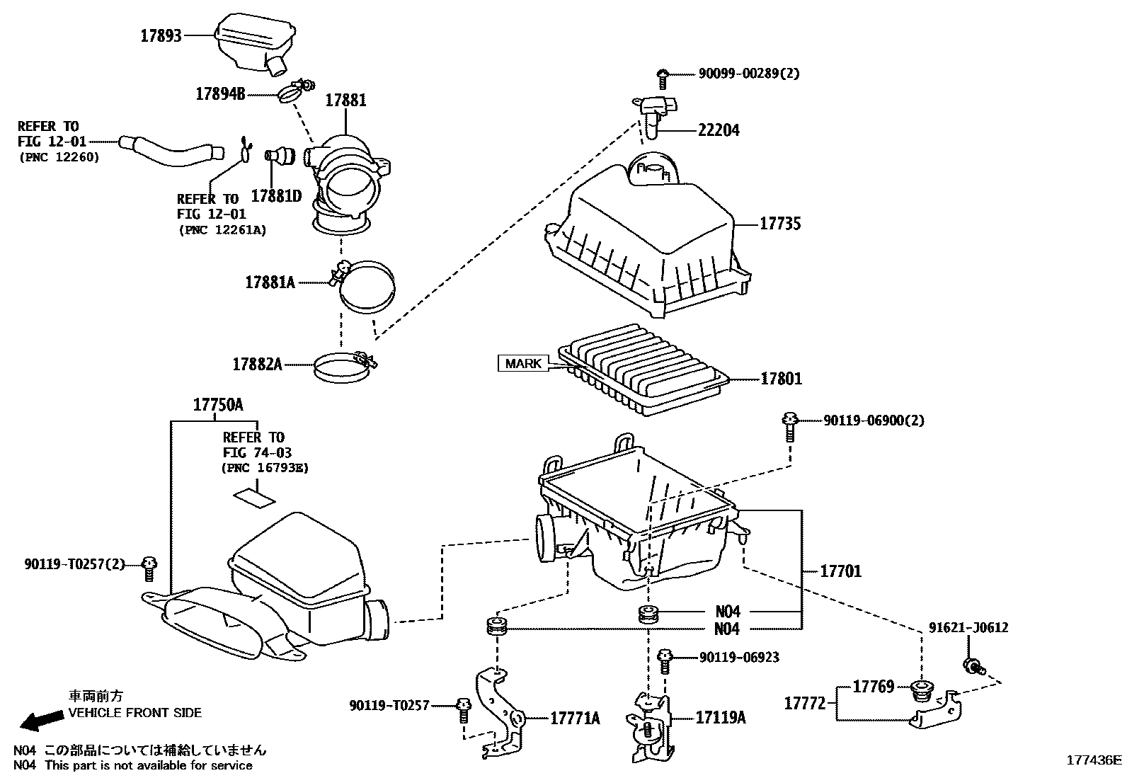 AIR CLEANER FILTER ELEMENT SUB-ASSY