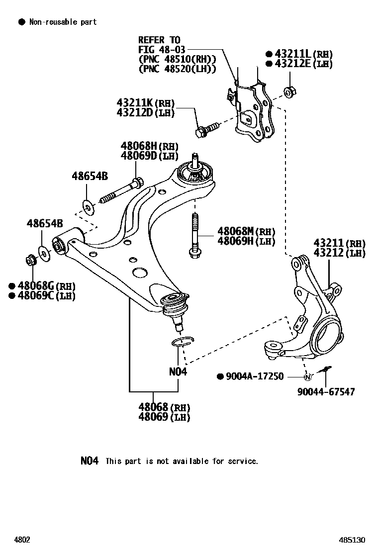 Toyota Rush front suspension parts including struts, shock absorbers, and coil springs