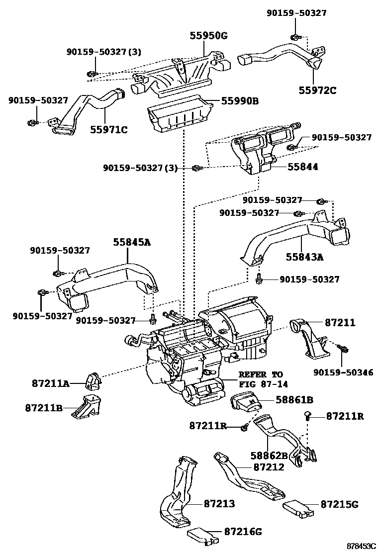 DUCT, HEATER TO REGISTER, NO.2 | 5584453010