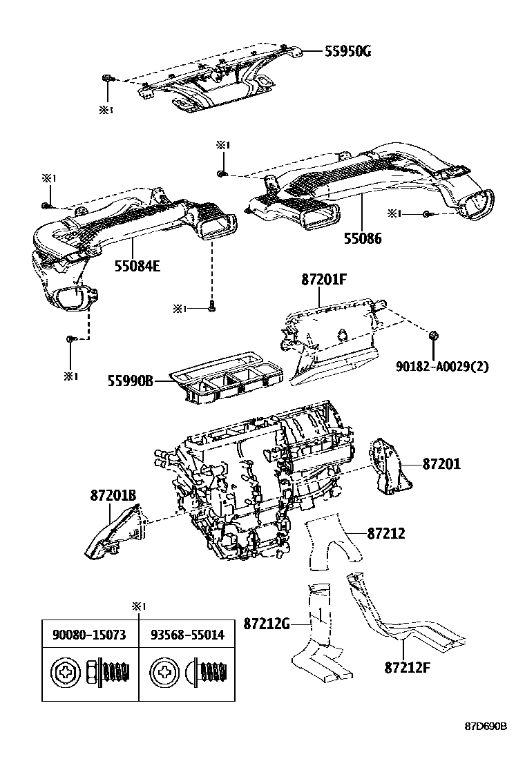 DUCT SUB-ASSY, HEATER TO REGISTER, NO.3 | 5508602430