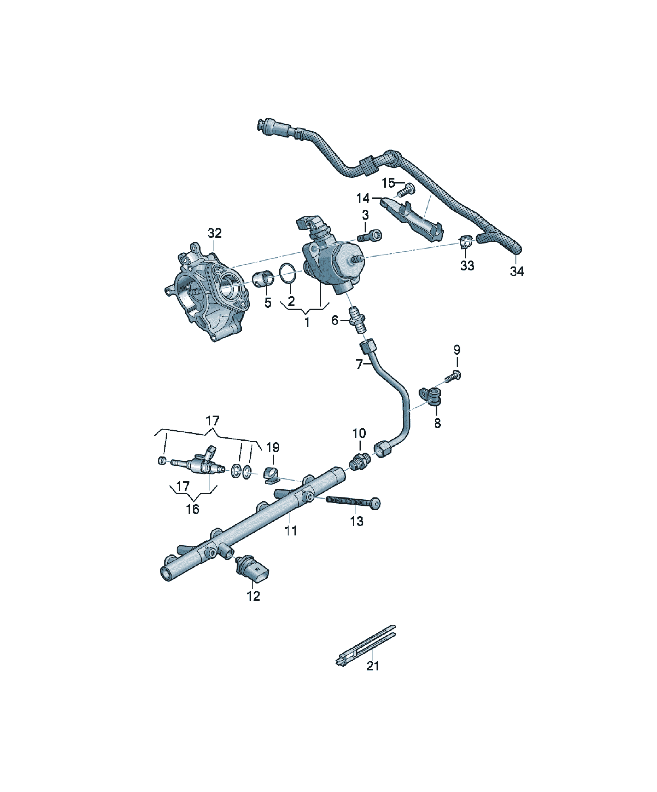Pompă de combustibil Audi A6 / S6 / L, cod 06K127028S
