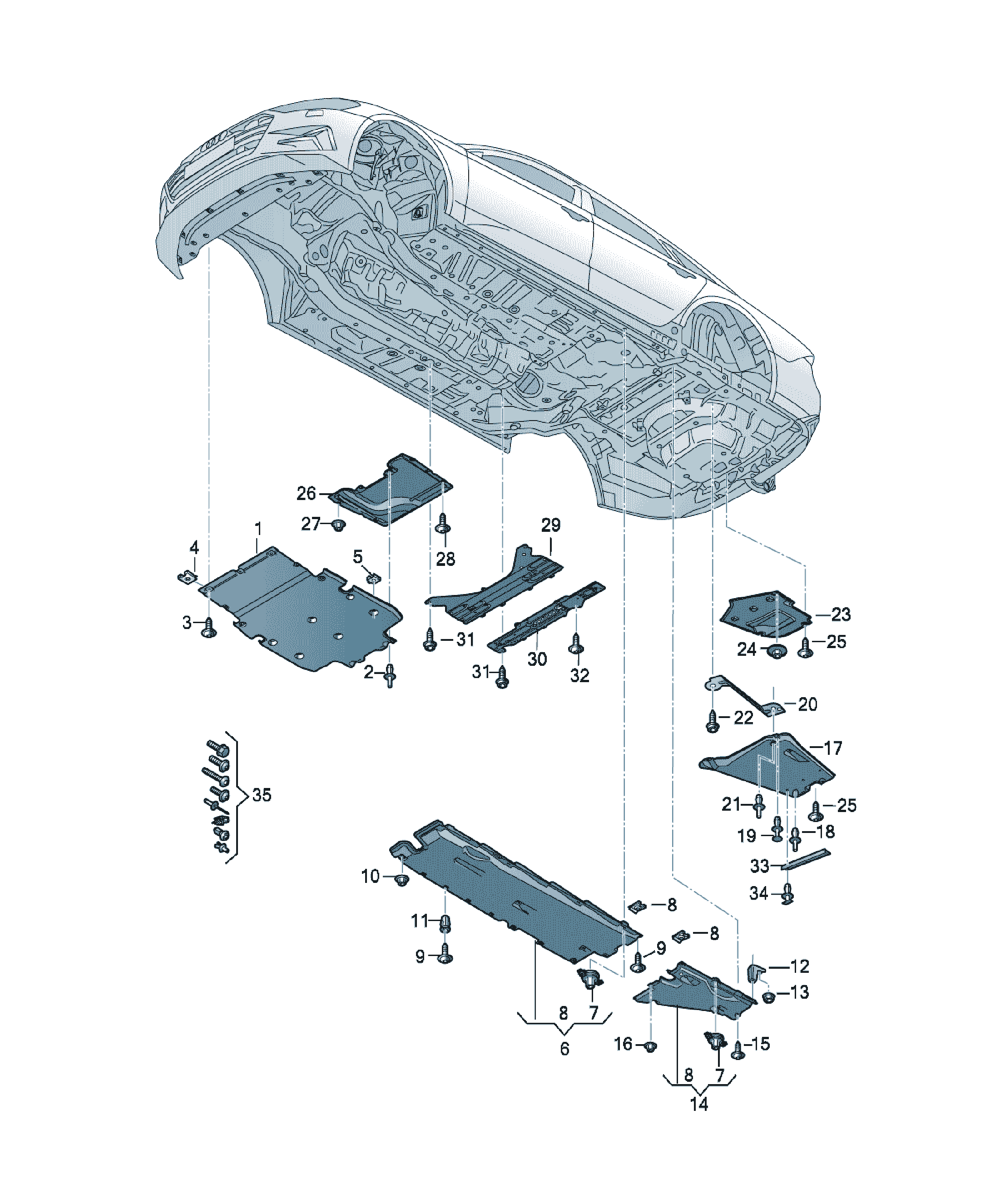 Niț expandabil Audi A6 / S6 / L, cod N  0385491