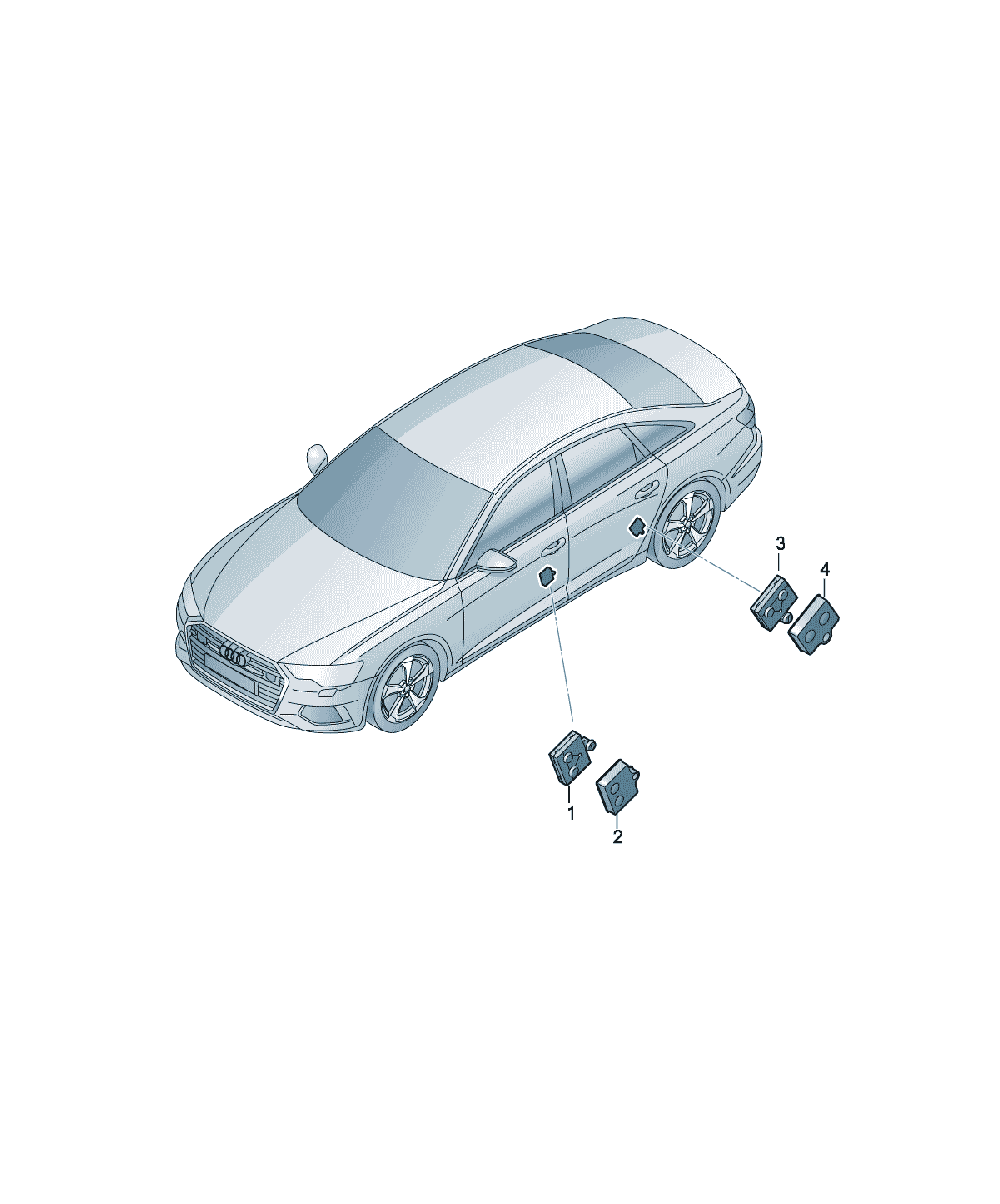 Modul Usa/dreapta Fata Audi A6 / S6 / L, cod 4M1959593K