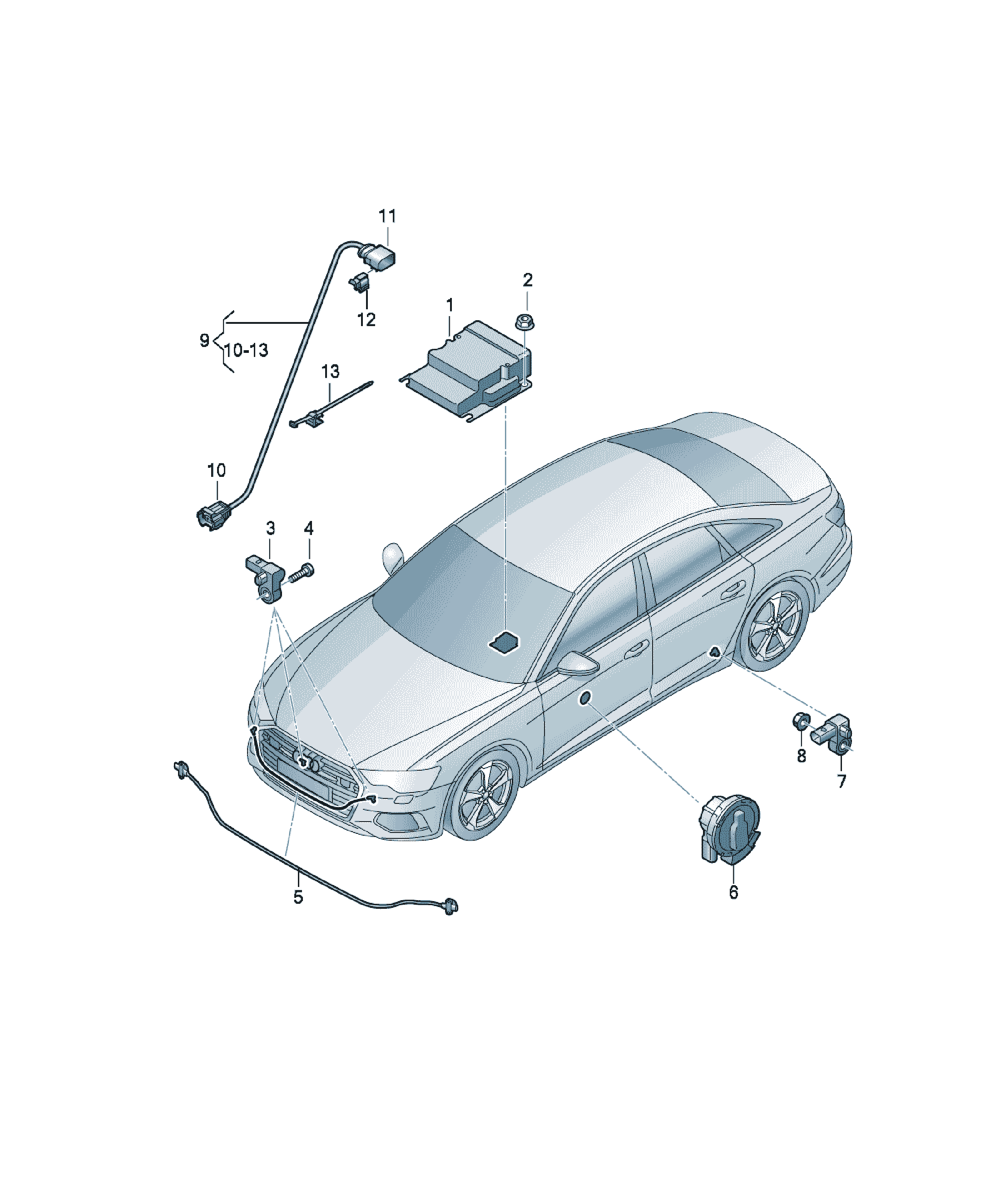 Piuliță hexagonală cu guler Audi A6 / S6 / L, cod N  01508210