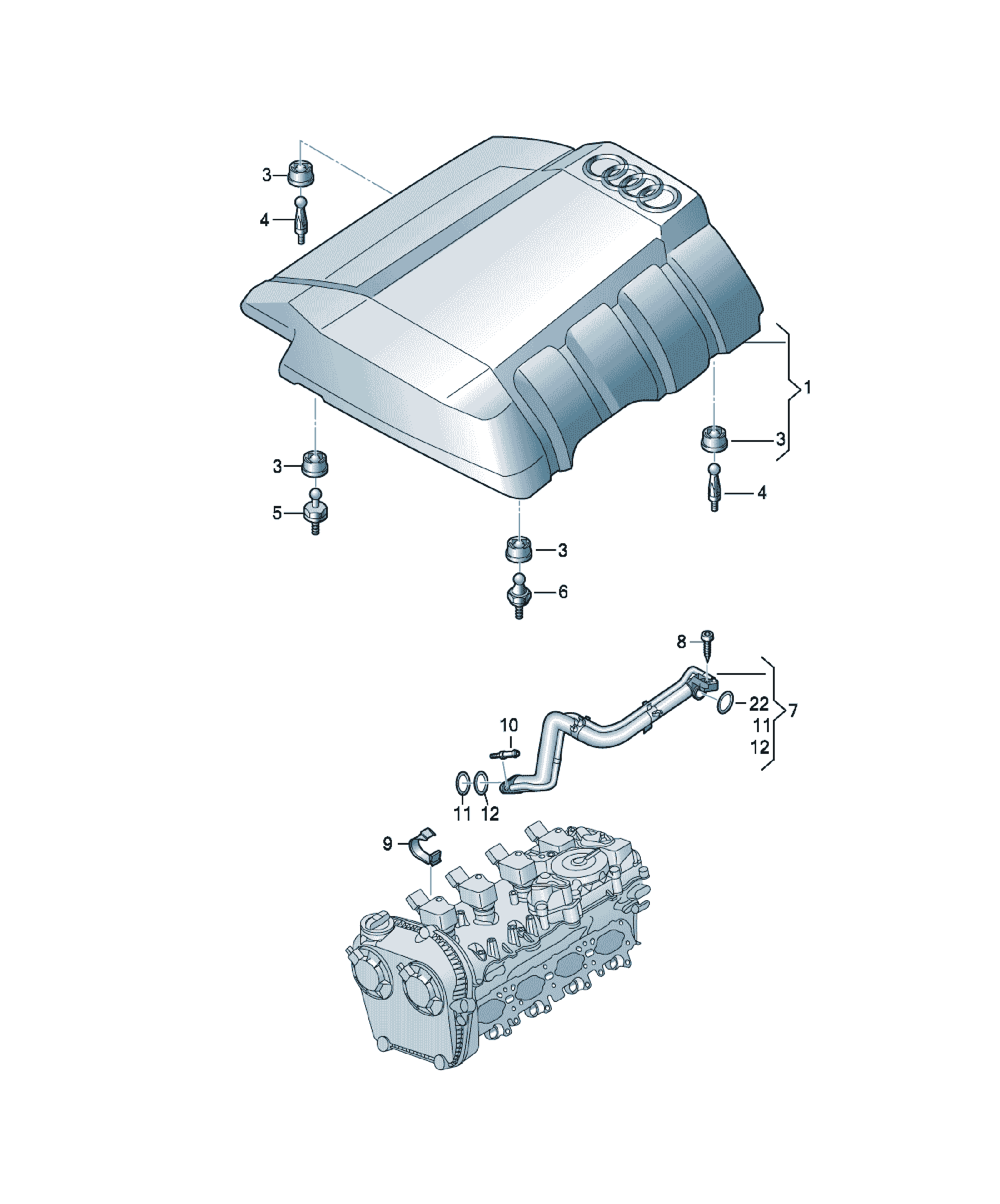 Capac protectie Audi A6 / S6 / L, cod 06L103925J