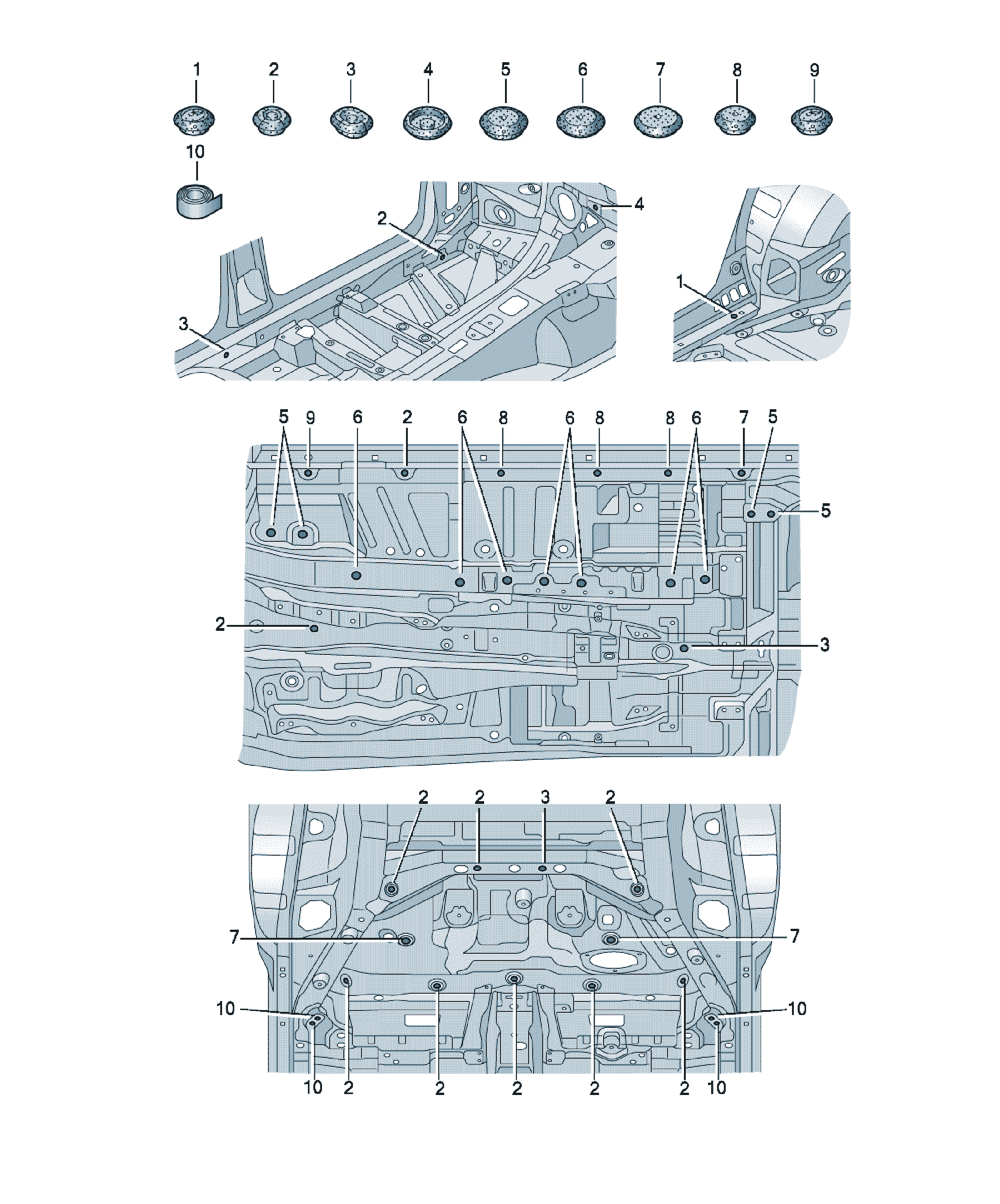 Bandă adezivă Audi A6 / S6 / L, cod D  437S40A1