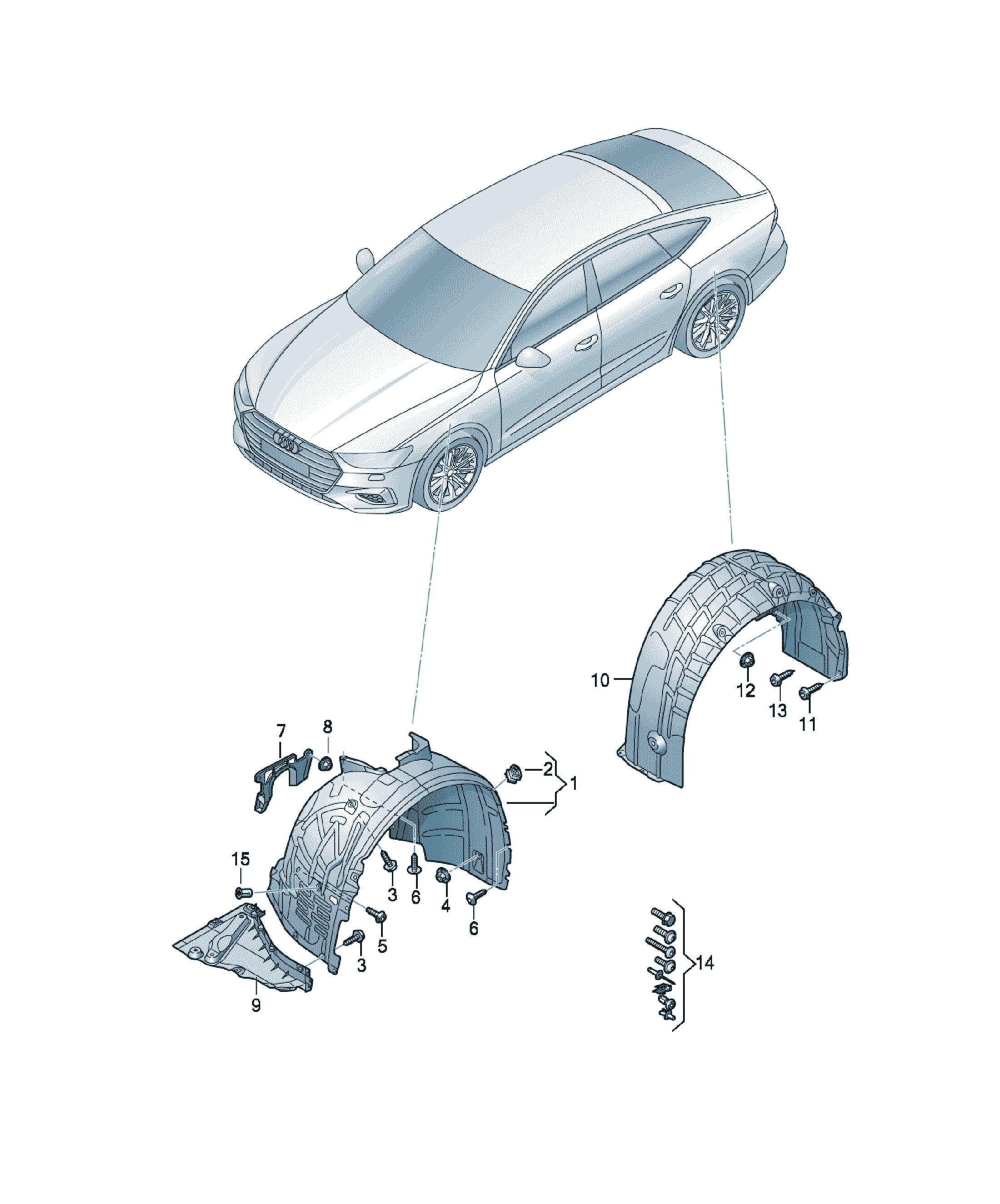 Șurub cap oval Audi A6 / S6 / L, cod N  91057001